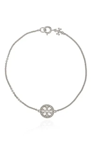 Tory Burch Miller Chained Bracelet In Silver