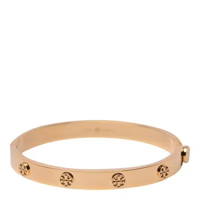 Tory Burch Miller Stud Hinge Bracelet In Golden