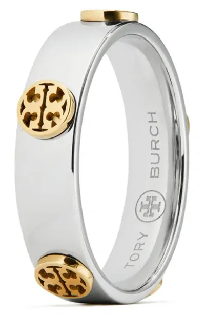 Tory Burch Miller Stud Ring In Metallic