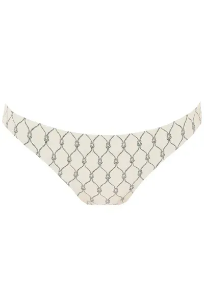 Tory Burch Printed Bikini Briefs In Neutro