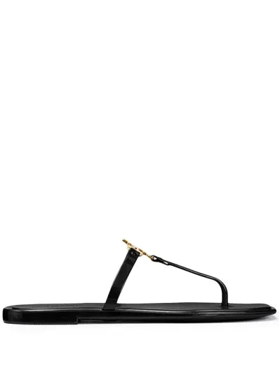 Tory Burch Roxanne Thong Sandals In Black