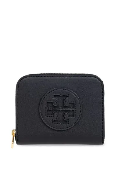 Tory Burch Small Ella Bio Zip Wallet In Black