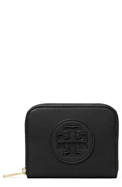 Tory Burch Small Ella Bio Zip Wallet In Black