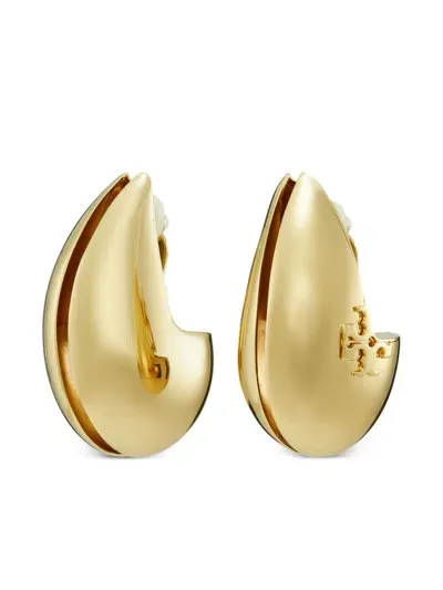 Tory Burch Wave Clip-on Earrings In Gold