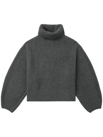 Toteme Main Wool Turtle Neck Jumper In Black