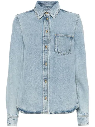 Toteme Pre Organic Cotton Denim Shirt In Blue