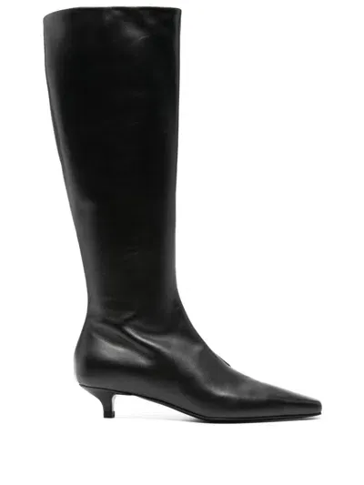 Totême 40mm The Slim Knee-high Boot In Black