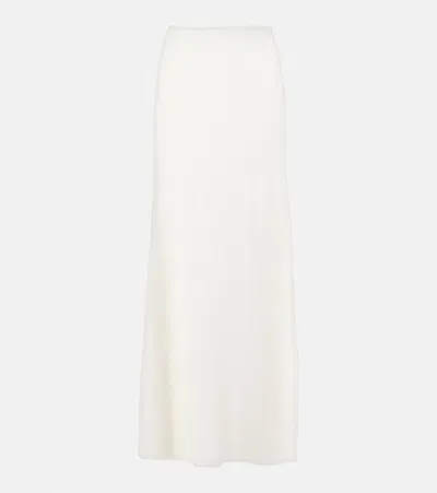 Totême Knitted Maxi Skirt In White