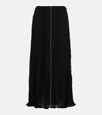 Totême Plissé Maxi Skirt In Black