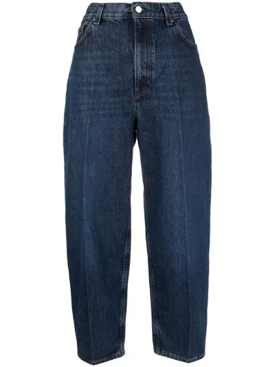 Totême Tapered High-waist Jeans In Blau