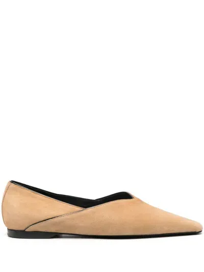 Totême The Everyday Flat Ballerina Shoes In Neutrals