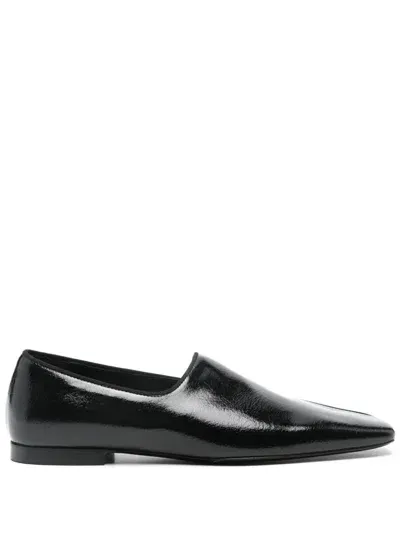 Totême The Piped Loafer In Black