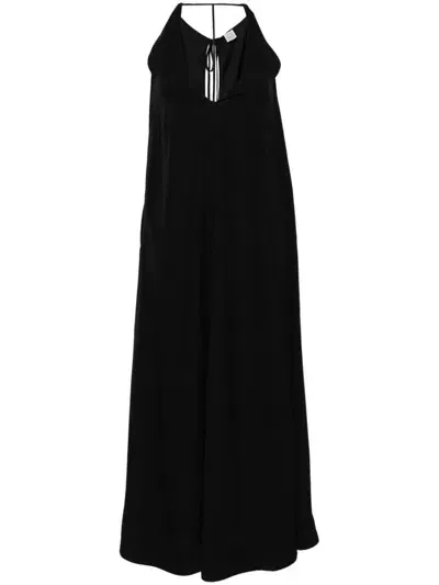 Totême Kyro Crepe Maxi Dress In Black