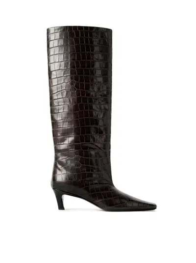 Totême Embossed Knee In Brown