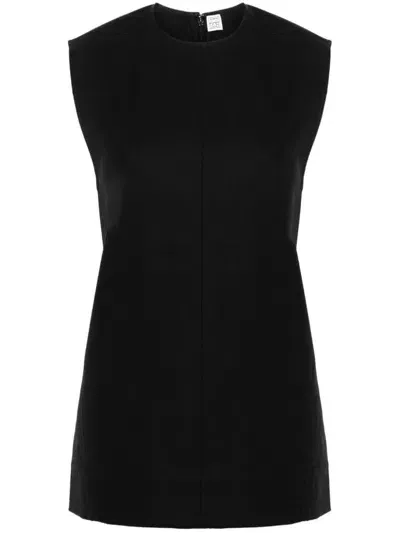 Totême Toteme Organic Cotton Tank Top In Black