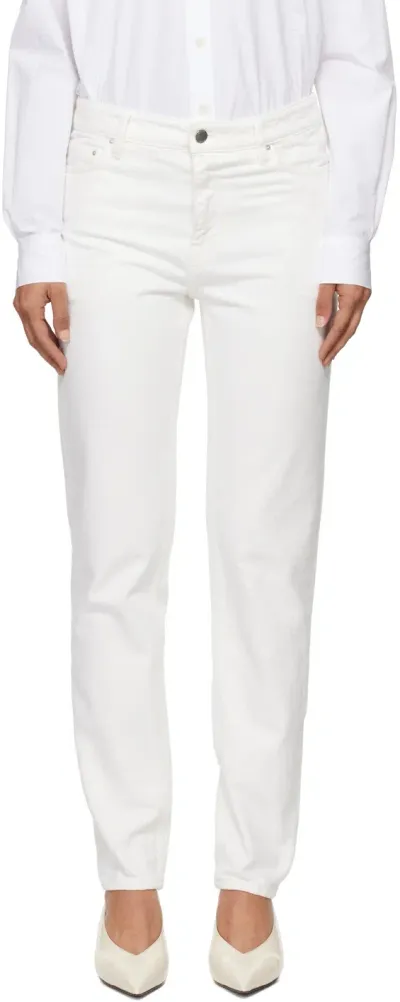 Totême White Low Taper Jeans