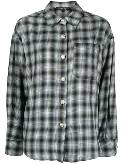 Tout A Coup Checked Long-sleeve Shirt In Blau