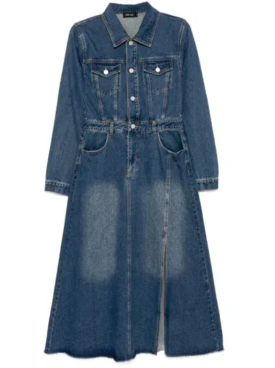 Tout A Coup Denim Dress In Blue