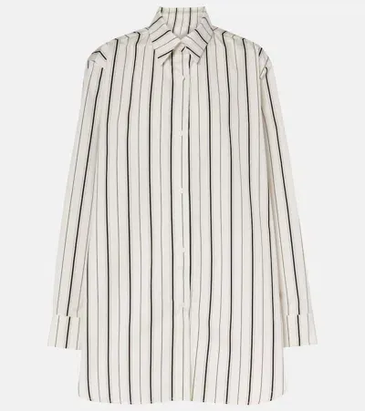 Tove Damita Striped Cotton Shirt In White