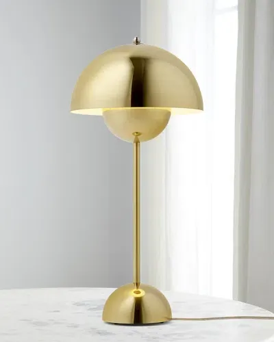 Tradition Flower Pot Table Lamp Vp3 In Brass Plated