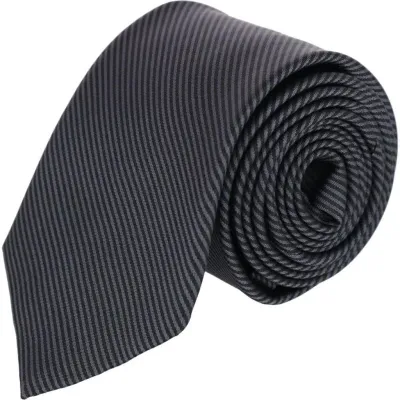 Trafalgar Leyton Stripe Sik Tie In Graphite