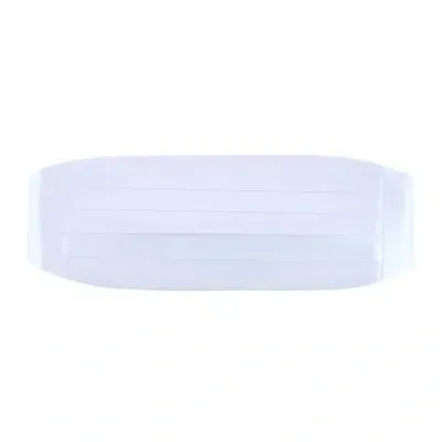 Trafalgar Sutton Solid Color Silk Cummerbund In White