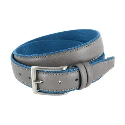 Trafalgar Men's Back Nine Leather And Nylon Belt In Grey