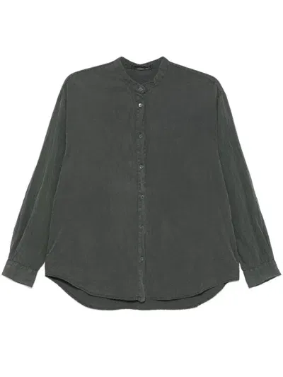 Transit Crinkled Shirt In Green