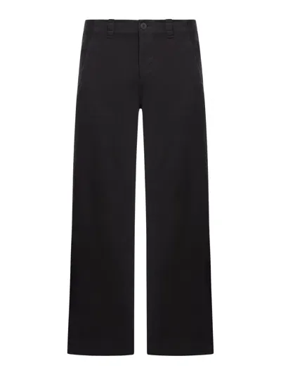 Transit Oversized Trousers In Stretch Cotton And Wool In Black