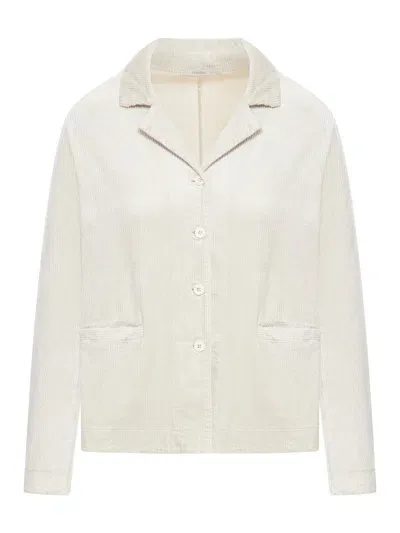 Transit Stretch Cotton And Viscose Corduroy Jacket In Nude & Neutrals