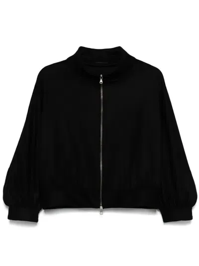 Transit Virgin-wool Bomber Jacket In 黑色