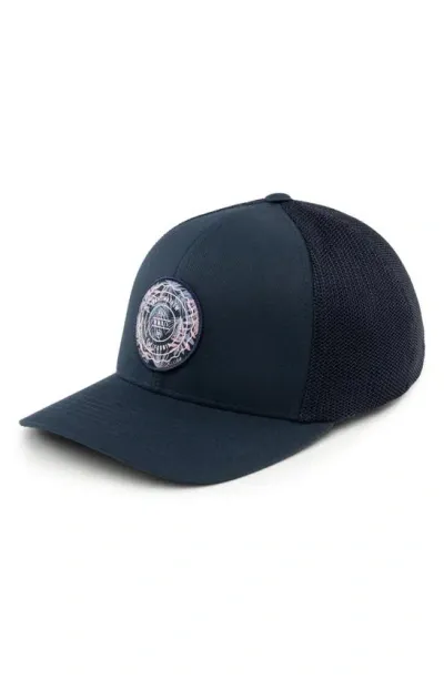 Travis Mathew The Patch Floral Baseball Cap In Blue Nights