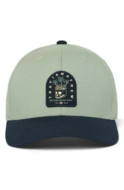 Travismathew Beach & Brews Snapback Baseball Cap In Jadeite