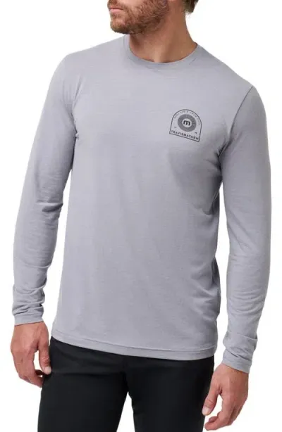 Travismathew Finnen Long Sleeve Graphic T-shirt In Heather Grey