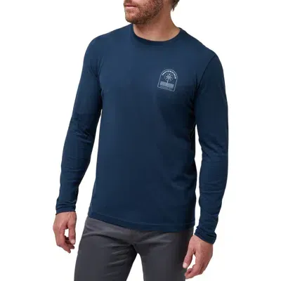 Travismathew Island Tour Long Sleeve Graphic T-shirt In Total Eclipse