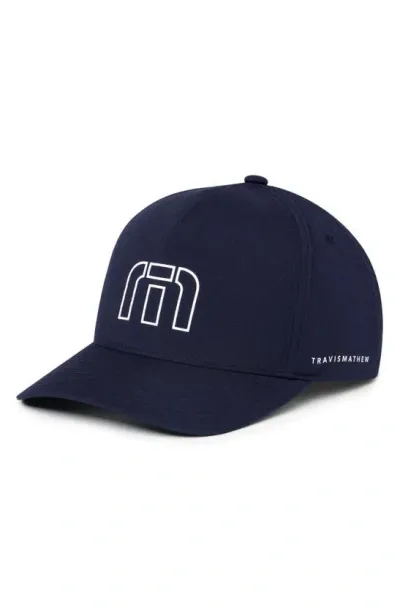 Travismathew Landing Gear Snapback Baseball Cap In Total Eclipse