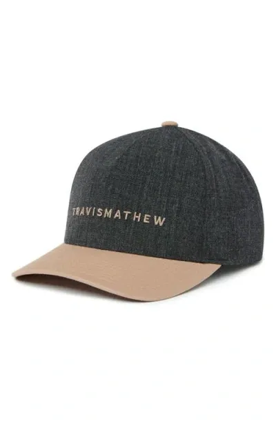 Travismathew Passing Lane Snapback Baseball Cap In Brown