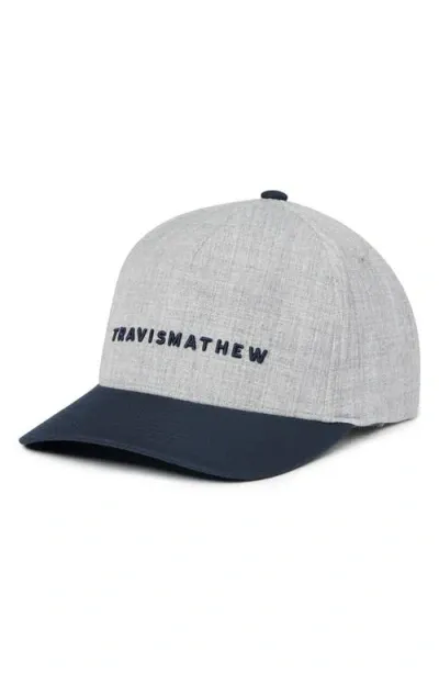 Travismathew Passing Lane Snapback Baseball Cap In White