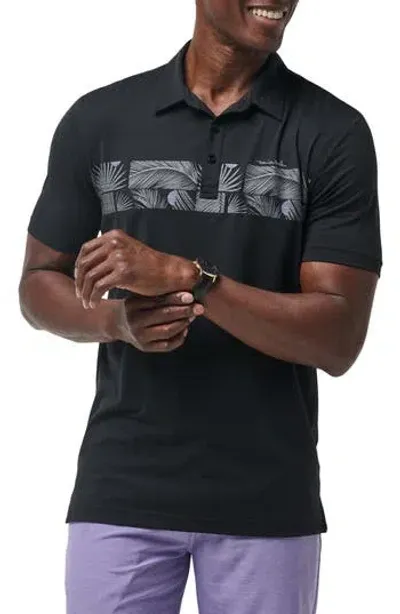 Travismathew Sand Nap Graphic Polo In Black