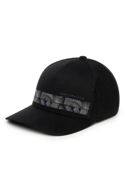 Travismathew Secret Surf Fitted Baseball Cap In Black