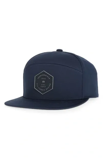 Travismathew Triple Threat Snapback Baseball Cap In Blue