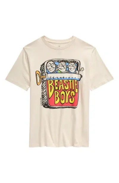 Treasure & Bond Kids' Cotton Graphic T-shirt In Ivory Dove Beastie Boys