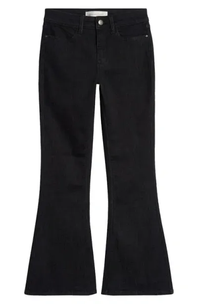 Treasure & Bond Kids' Mid Rise Flare Jeans In Black Wash