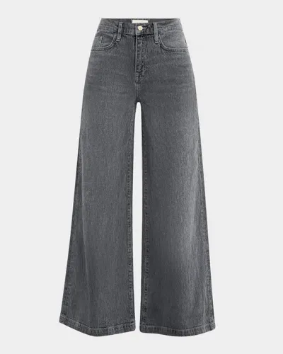 Triarchy Fonda High-rise Wide-leg Jeans In Tempesta Grey