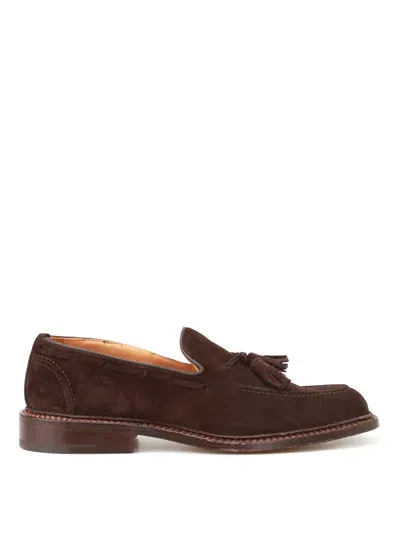 Tricker's Elton Suede Loafers In Brown