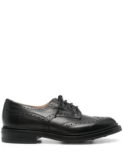 Tricker's Leather Brogues In Black