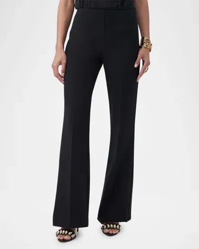 Trina Turk Lancelot High-rise Flare Pants In Black