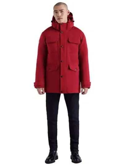 Triple F.a.t. Goose Down Parka In Red