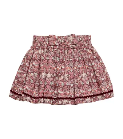 Trotters Kids' Cotton Liberty Print Skirt In Red