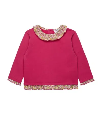 Trotters Kids' Cotton Willow Sweatshirt In Pink